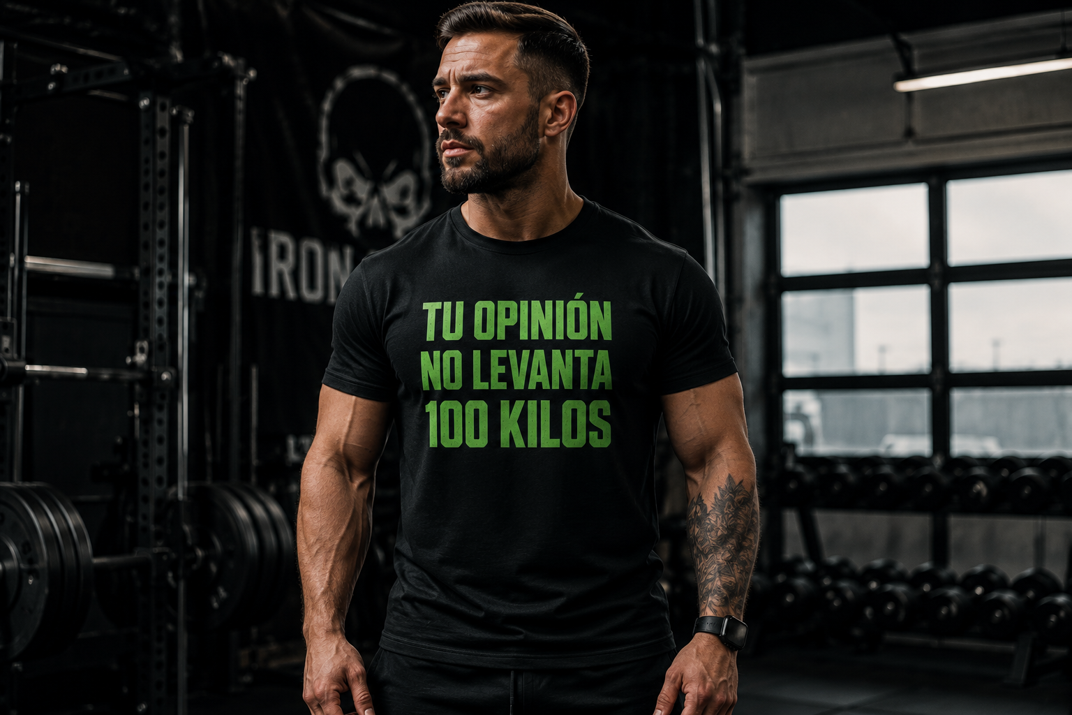 Polera "Tu Opinión no Levanta 100 Kilos"