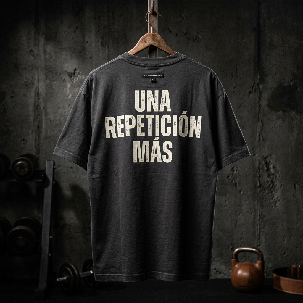 Polera "Una Repetición Más" Oversize